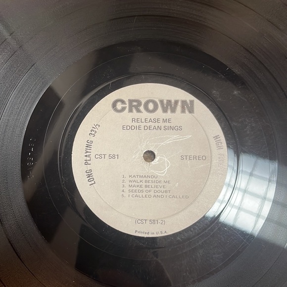 Eddie Dean Sings Release Me Vintage vinyl LP record - Picture 4 of 6